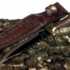 Handgefertigtes Jagdmesser mit Wolfskopf OM06-2 -3