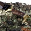 Handgefertigtes Jagdmesser mit Wolfskopf OM06-2 -5
